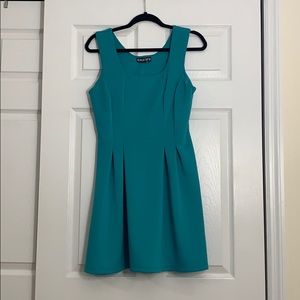 Aquamarine/ Teal fit and flare dress